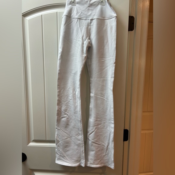 ALO Yoga Pants - White Flared Alo Yoga Pants